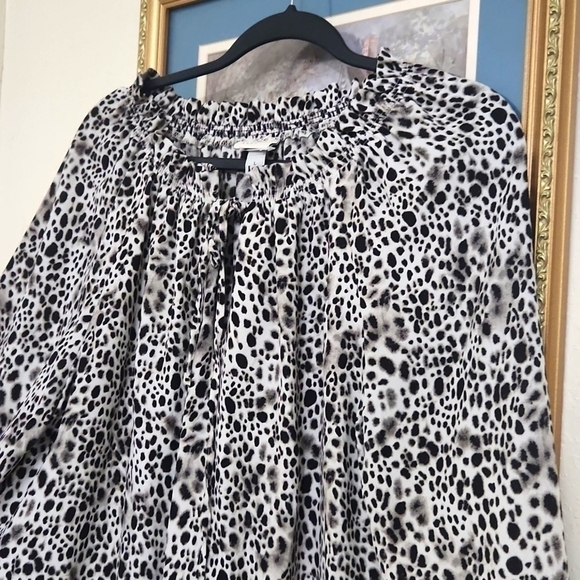 2for$10 Balloon sleeves rouched neck Career Contemporary Office Collegiate - Picture 3 of 12